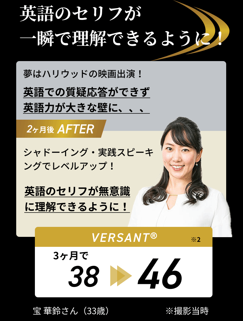 英語のセリフが一瞬で理解できるように！